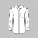 white button-up dress shirt image